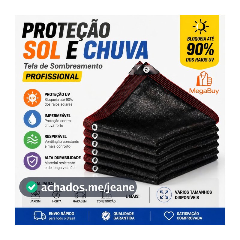 Rede Sombrite 99% Largura de 2 A 8 Metros Rede de Sombreamento em Nylon Resistente ao Calor Malha Reforçada de 18 Fios