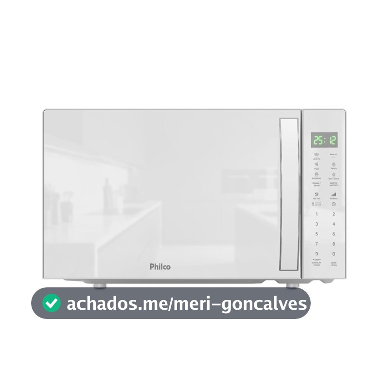 Micro-ondas Philco 28l Pmo31b Limpa Fácil Branco