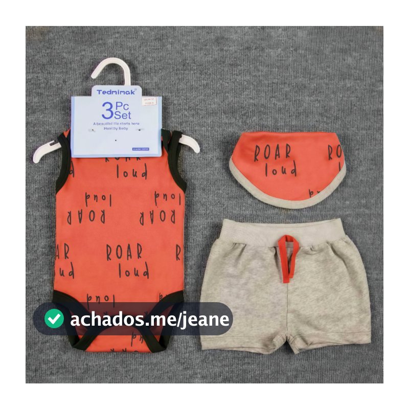 Lucky baby Roupas de bebê manga curta + Shorts + camiseta conjunto de 3 peças roupas de bebê