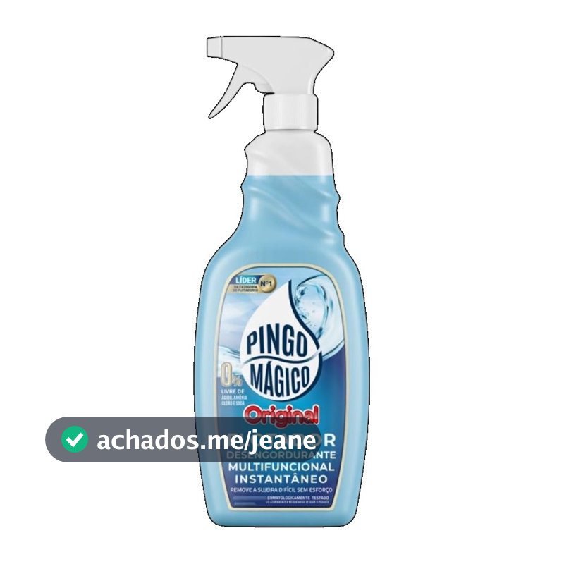 Pingo Mágico Original Flotador Desengordurante Limpeza Pesada Instantânea Multiuso Cozinha 500ml