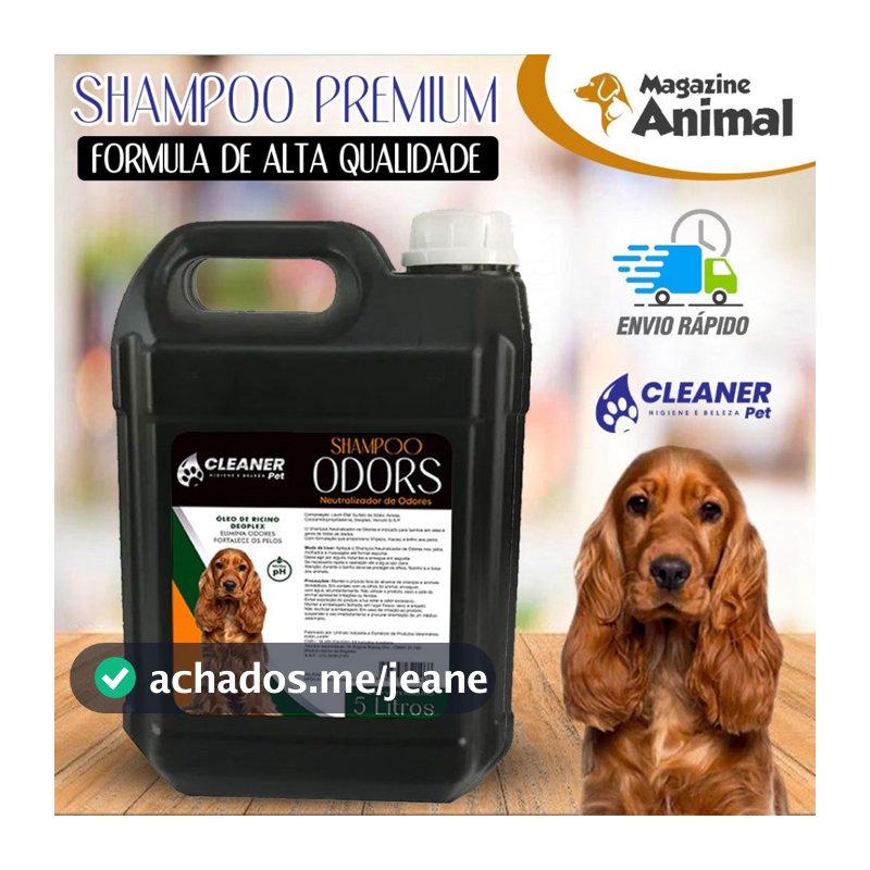 Shampoo Profissional para Cachorro Neutralizador de Odores 5 Litros Anti Odor Shampoo Pet Banho e Tosa UP Clean