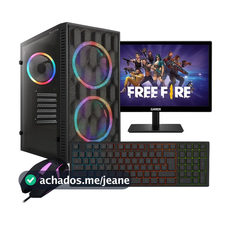PC Gamer Completo, Intel Core i5, RX 550 4GB DDR5, 10GB de Ram, SSD 480GB, Monitor 19