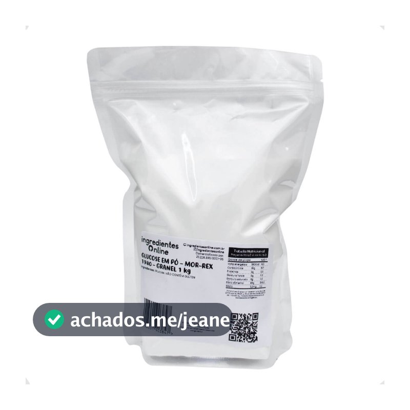Glucose em Pó Caldas e Doces Sorvetes e Recheios 1 Kg