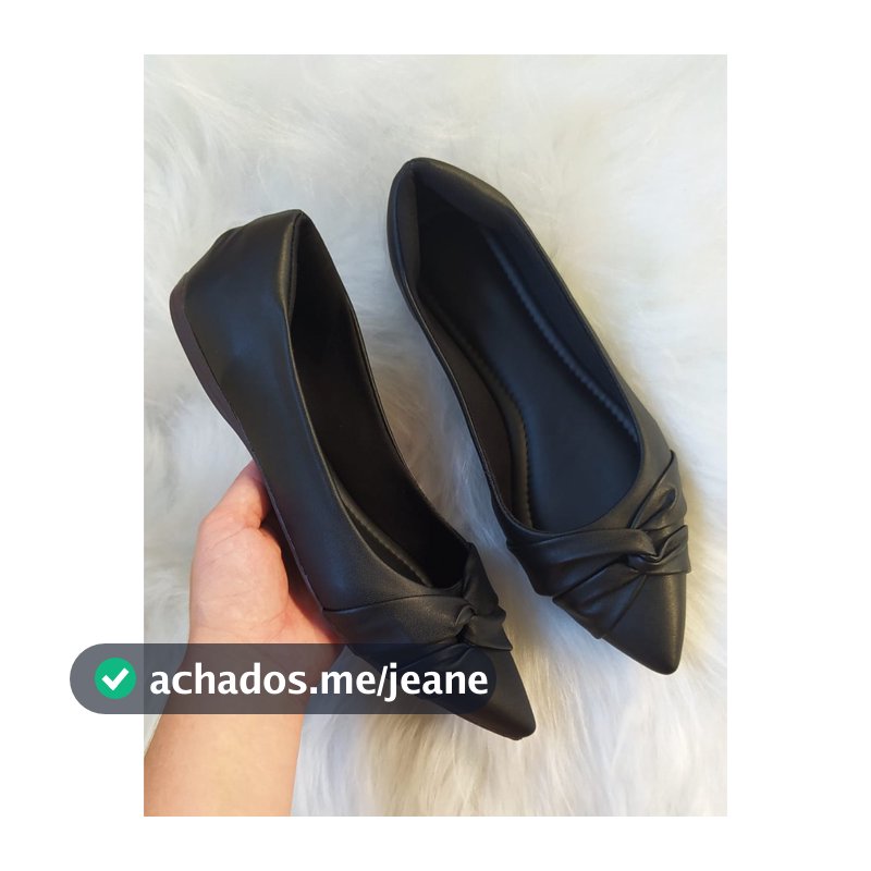 Sapatilha Feminino Bico Fino Napa Nó Lateral Love On Feet Shoes 34 Ao 40