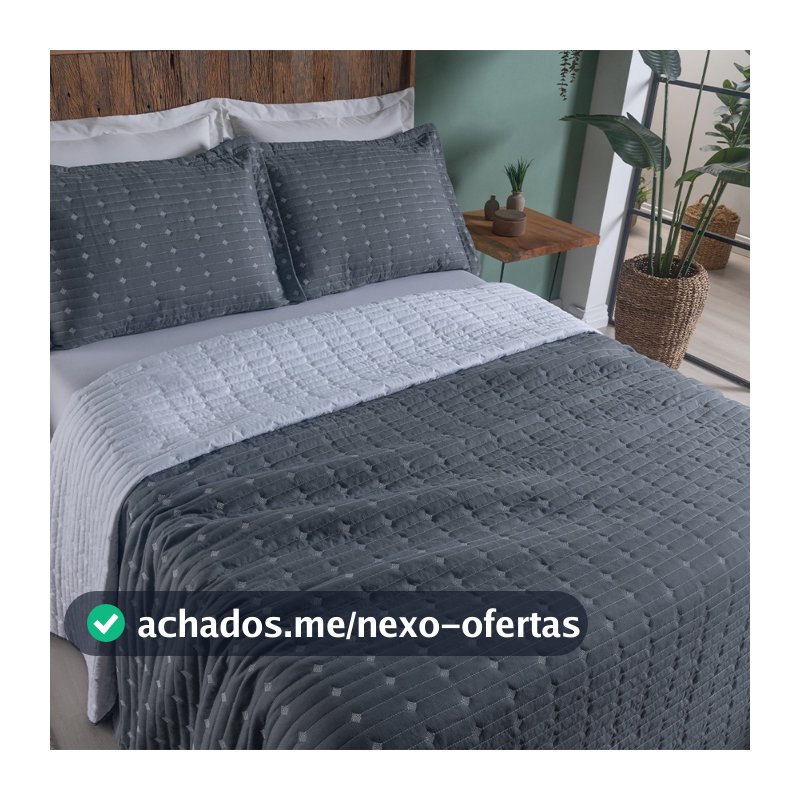 Cobre Leito Decor micropercal 200 fios cobre leito bordado e  porta travesseiro com debrum