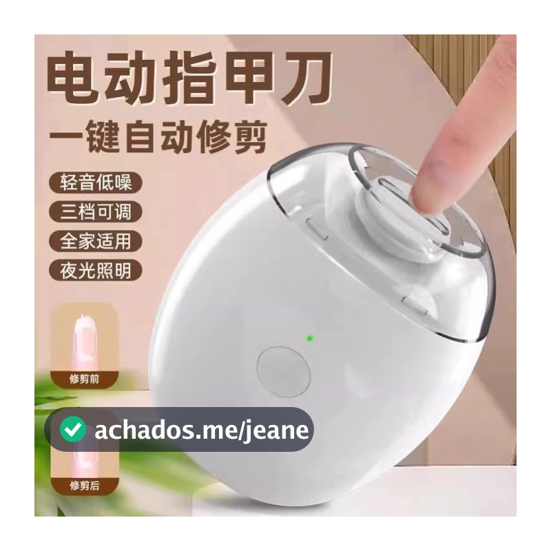 Cortador de Unhas Elétrico Automático 2 em 1 para Mãos e Pés, Ferramenta de Lixamento para Idosos e Crianças