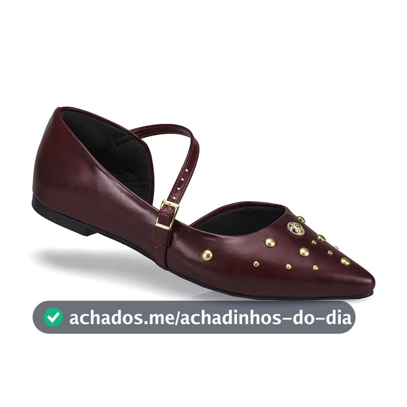 Sapatilha Feminina Slingback Bico Fino Sapato Moda Mule 6773