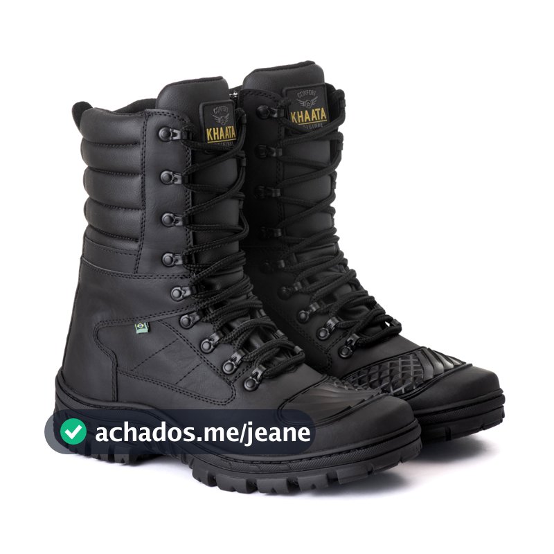 Bota Militar Coturno Adventure Tática De Segurança Americana C/ Zíper Premium Sniper Original