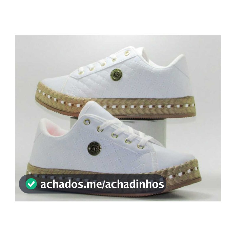Tênis Feminino Casual Branco Plataforma Leve Confortável Moda Dia a Dia Lançamento 2025
