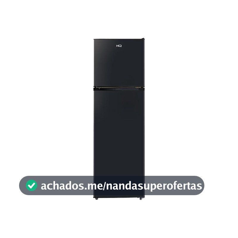 Geladeira Refrigerador HQ Defrost 290 Litros Preto HQ-290RDF