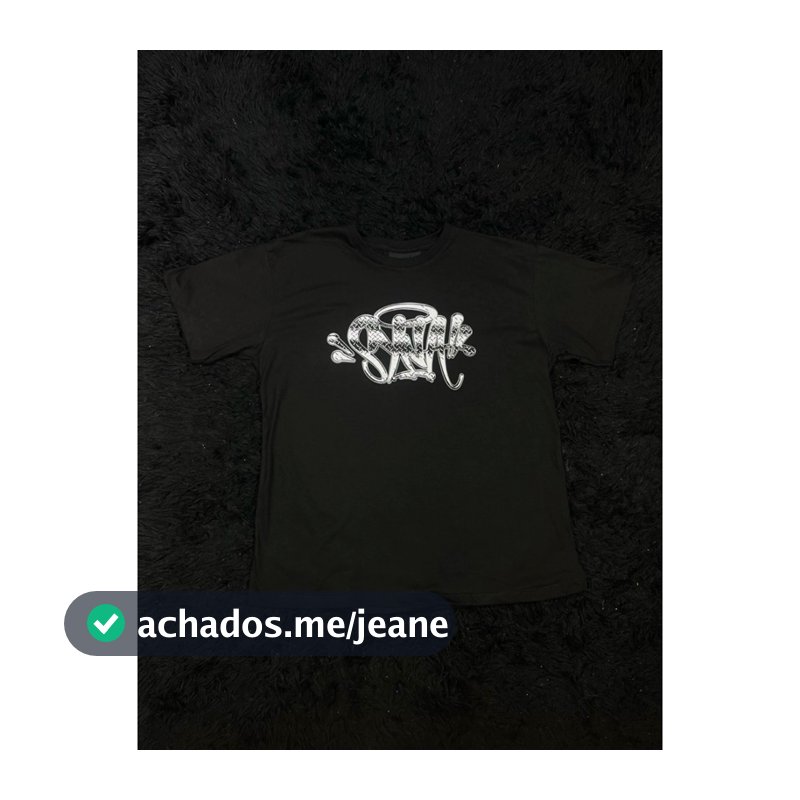 camiseta Syna World Preta com Prata