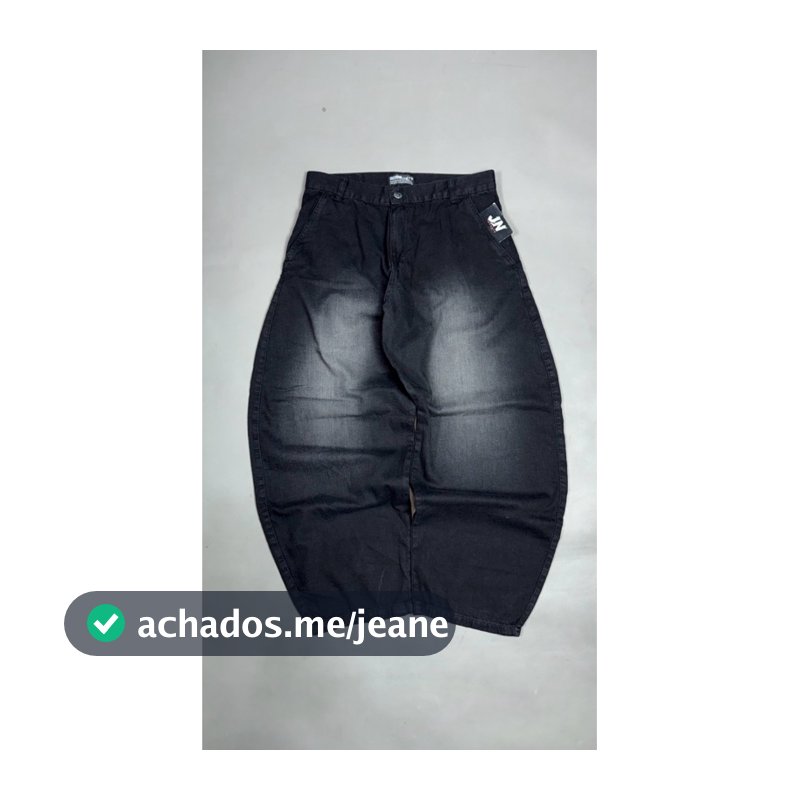 Calça Jeans Muito Larga BARREL Preto-Estonado Dazzling Original Streetwear