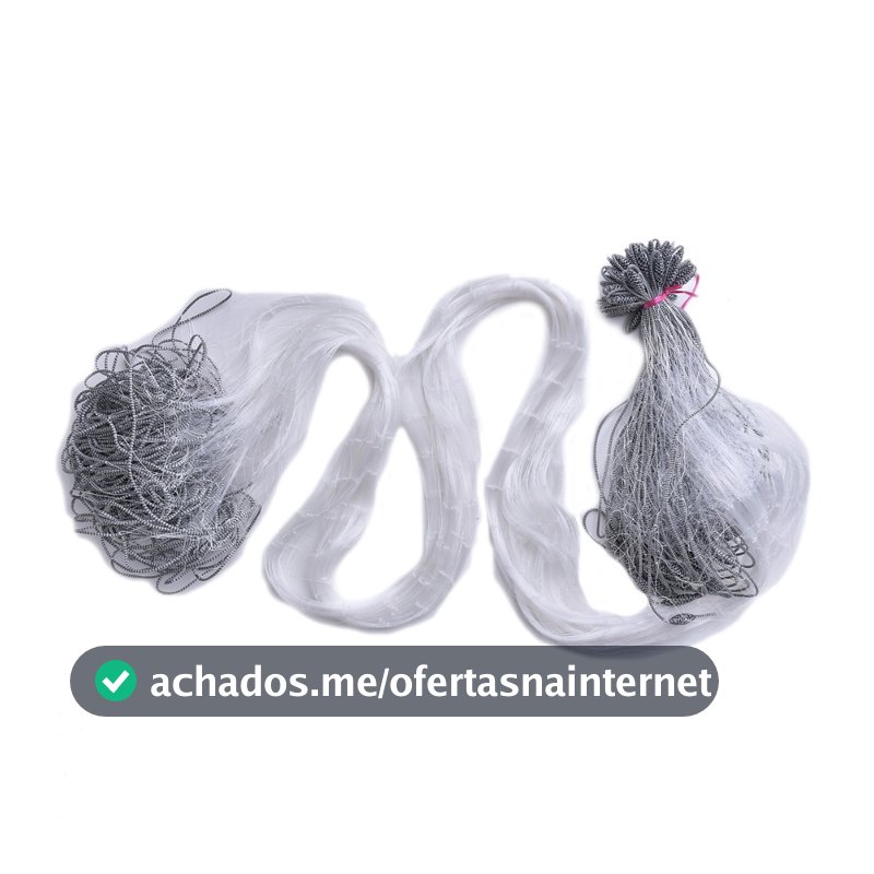 Rede De Pesca Pronta Malha 4 x 4cm (40mm) fio 035  25 Metros Malhadeira