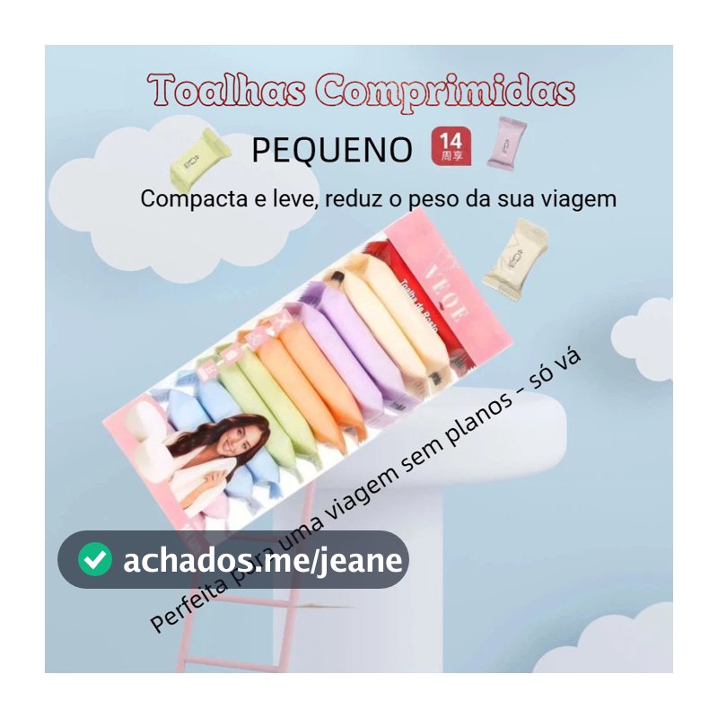 Kit 35/70/140 Toalhas Comprimidas – Portátil para Viagem, Praia e Remoção de Maquiagem