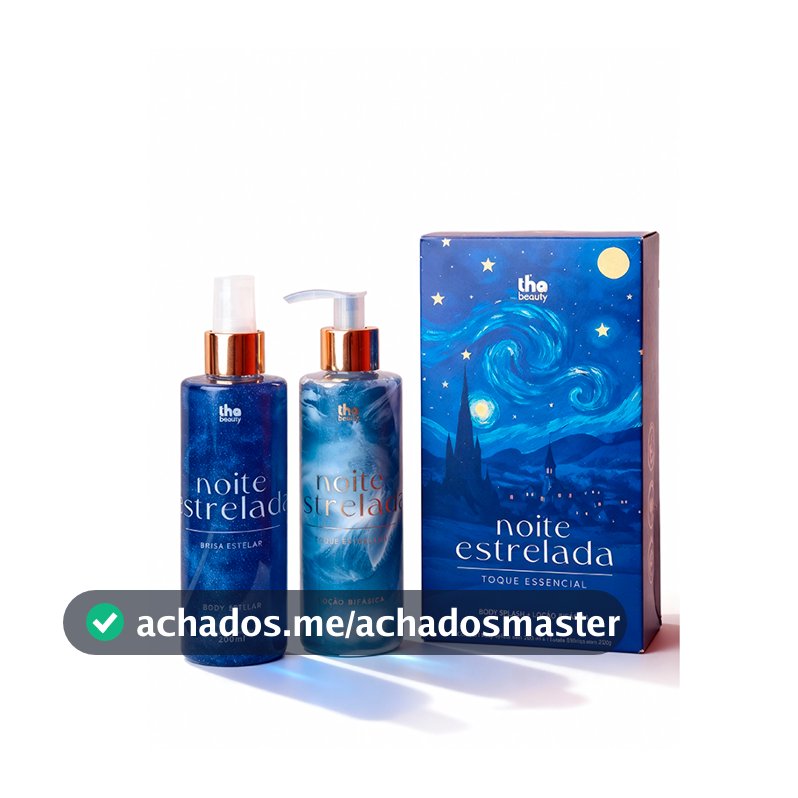 Kit Noite Estrelada ThaBeauty Body Splash + Hidratante 200ml Fragrância Floral Frutal Sofisticada