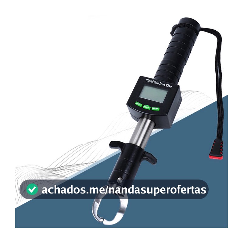 Alicate Eletrônico Digital De Pesca Com Escala 15/25KG À Prova D'água