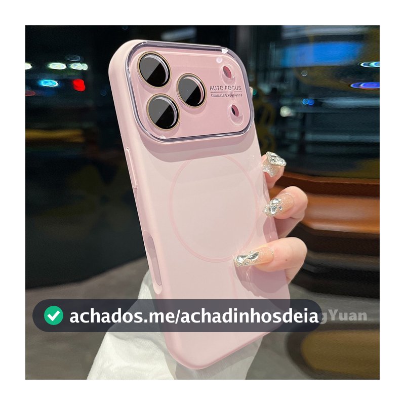Ai Button Advanced Grande Janela Invisível Magnética Capa De Silicone Líquido Para IPhone 17 16 15 14 13 Pro Max 17Air L