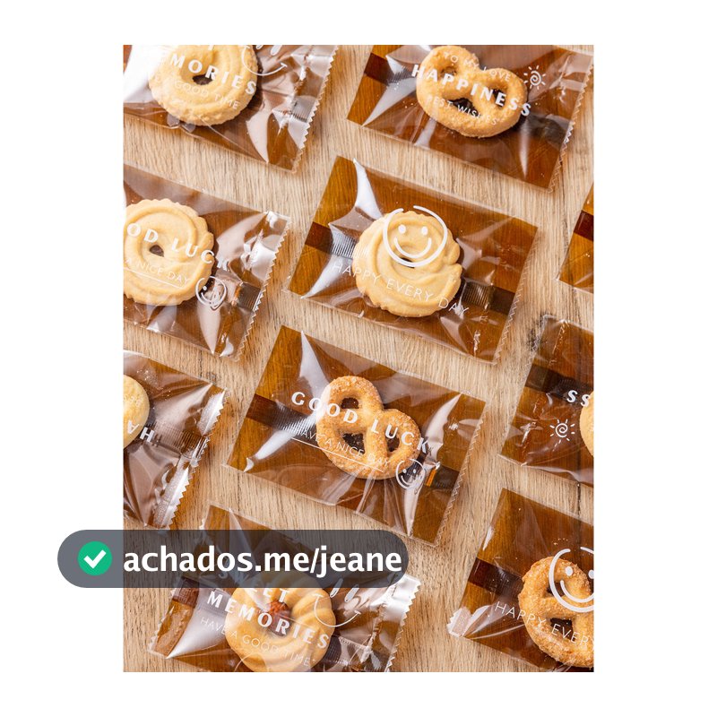 Saco de embalagem de biscoitos, floco de neve, máquina de doces crocantes, lanches selados, botões pequenos separados, c