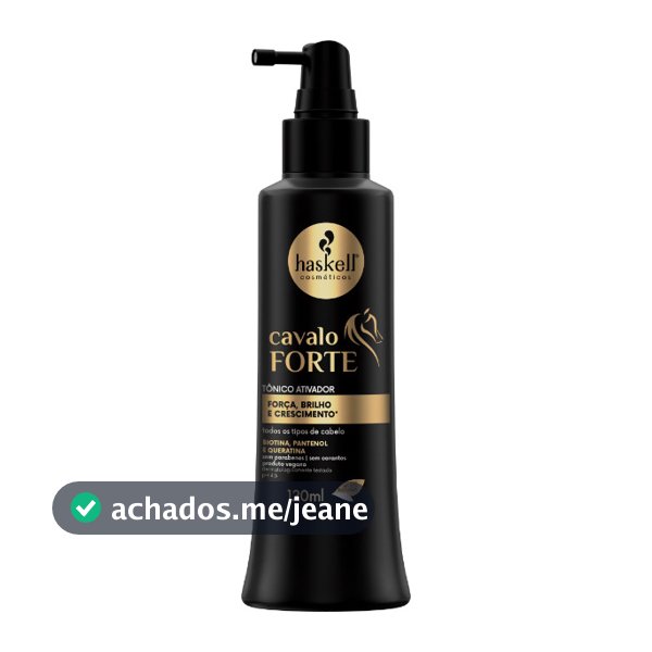 Tônico Ativador de Crescimento Cavalo Forte 120ml Haskell