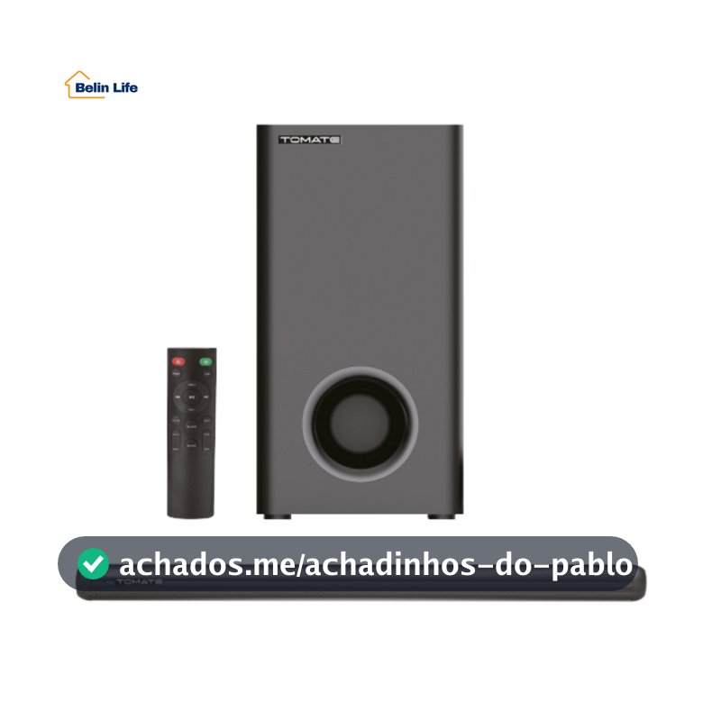 Soundbar Subwoofer 180w Bluetooth 3.1 Canais Tomate MTS-2037