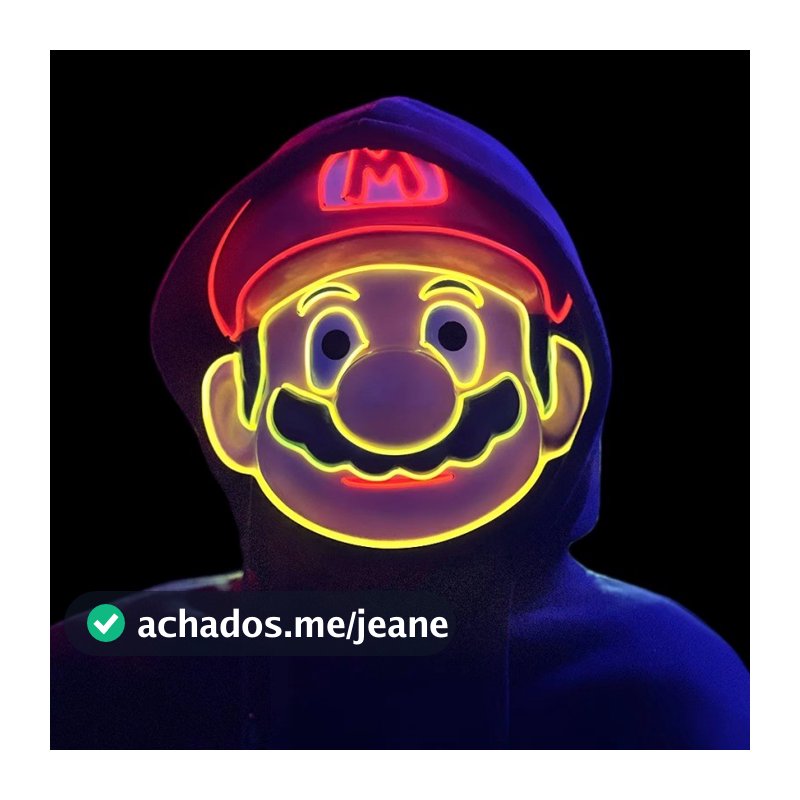 🔥 Cosplay Terror Halloween 🔥 Máscara com Capuz Máscara LED Halloween acessórios halloween Máscara De Halloween Criança