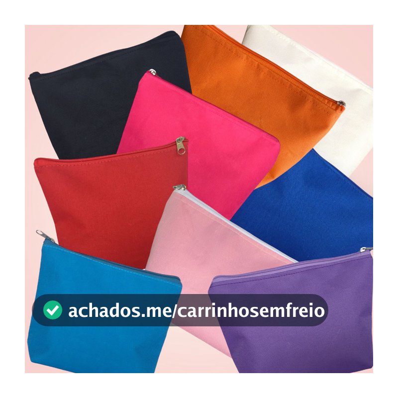 kit 10 Necessaire Feminina ou Masculina espaçosa forrada - viagem porta maquiagem, lembrança festa