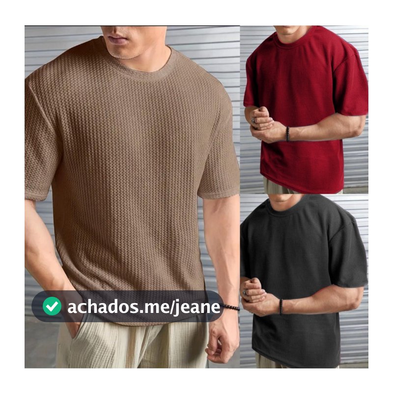 Kit 3 Camiseta Oversized Masculina