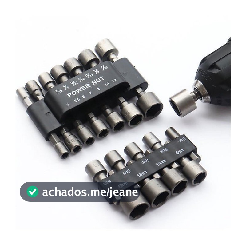 9/14pecas jogo de Bits soquete para parafusadeira 5 A 13mm kit de bits sextavado