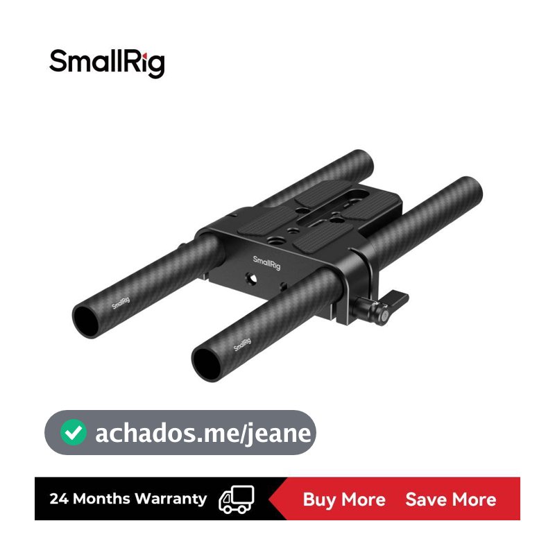 Placa De Montagem Inferior SmallRig Com Braçadeira De Haste Dupla De 15 Mm 5609