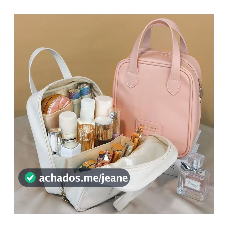 Bolsa de Cosméticos Necessaire Organizador de maquiagem Impermeável Portátil Ideal para o Uso Diário