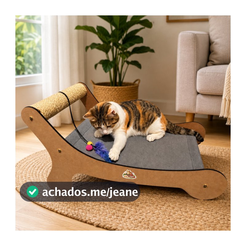 cama pet caminha com arranhador para gatos e brinquedo pets berço para gato rede balanço playground