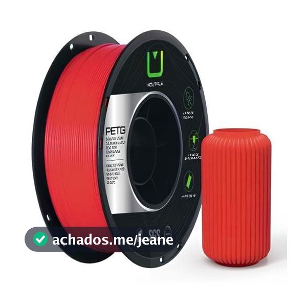 Filamento PETG Multifila 1.75mm 1KG para impressora 3D PCI-PET vermelho 039