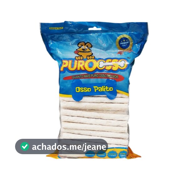 Petisco Ossinho Palito Osso Natural  1kg 8/5
