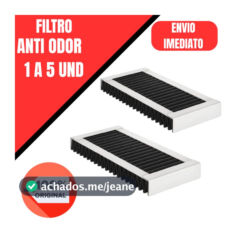 1 a 5 filtro removedor de odor testeguard ar geladeira Electrolux Dm91x