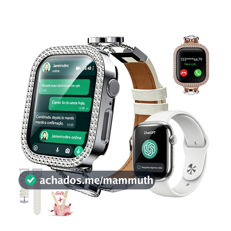 2026 X66PRO Smartwatch Relógio feminino (coloca foto na tela) Relógio inteligente esporte Amoled Nfc Android iOS