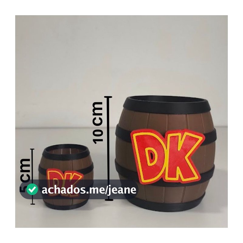 Barril Donkey Kong em 3D