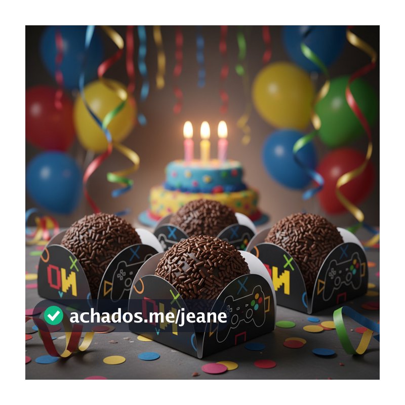 Forminhas para Doces 4 Petálas no Tema Video game Gamer - Festas Aniversário Gamer