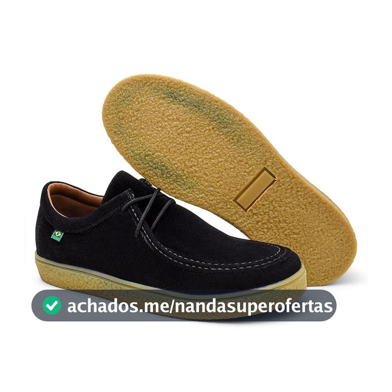 Sapato Casual Masculino Camurça Solado Crepe Confortável Estilo Wallabee Oxford Macio Antiderrapante