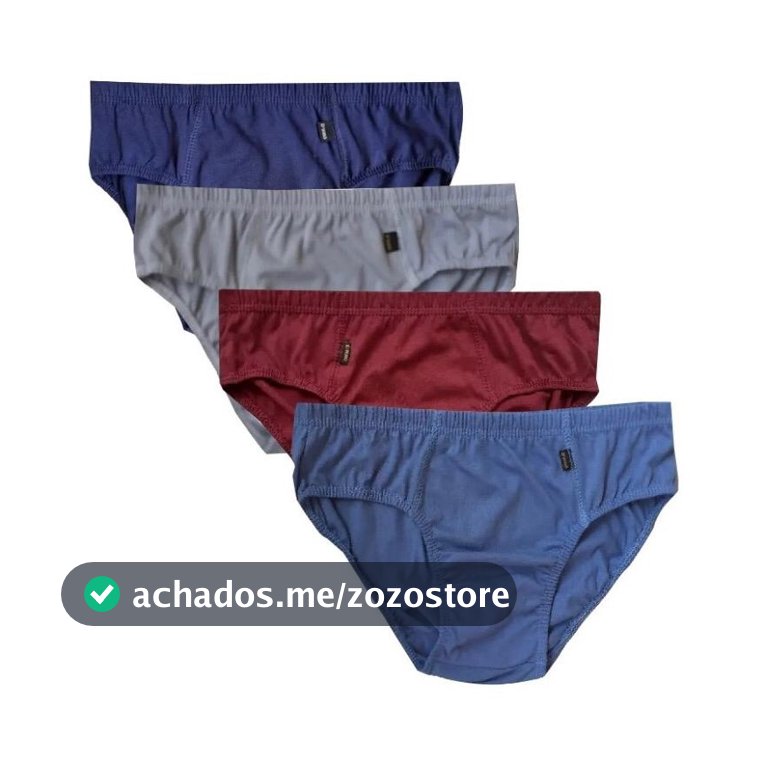 Kit 9 Cuecas Adulto SLIP California - Cores Sortidas