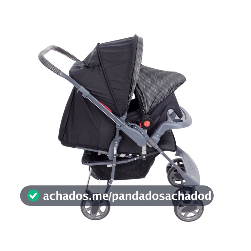 Carrinho de bebê Topázio Travel System reclinável e dobravel até 15kg  acompanha bebê conforto