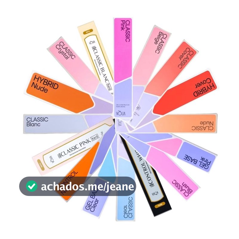 Gel de Unha Vòlia Sache 12g ou 14g para Alongamento e Decoração