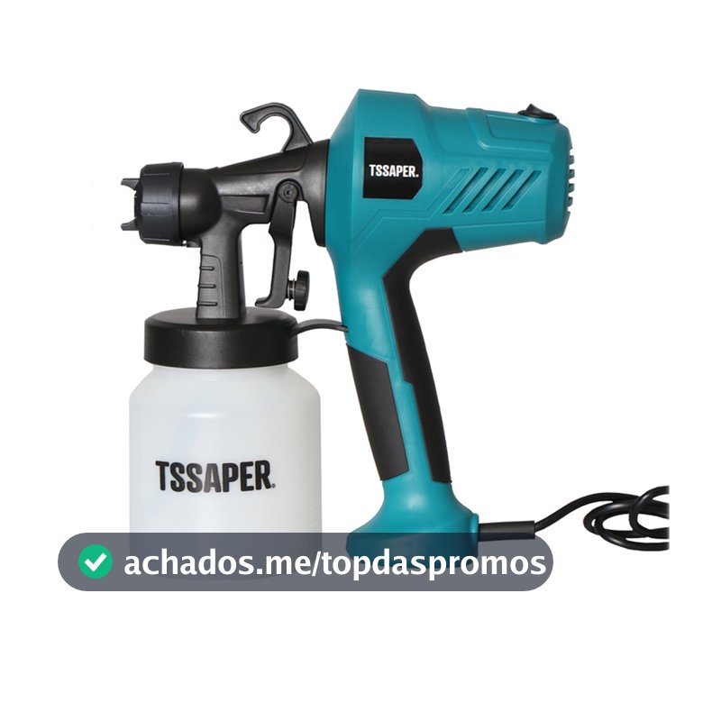 Pistola Elétrica Para Pintura Pulverizador de Tinta com Bico de Metal e Compressor 450w - TSSAPER