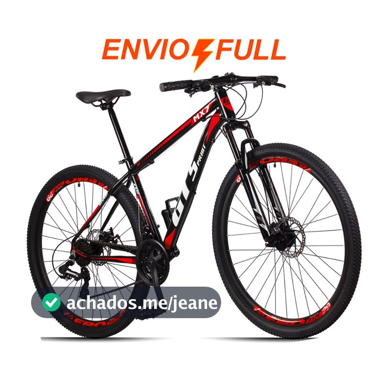Bicicleta  Aro 29 GT Sprint MX7 24V index Freio Disco Alumínio Suspensão Aero MTB