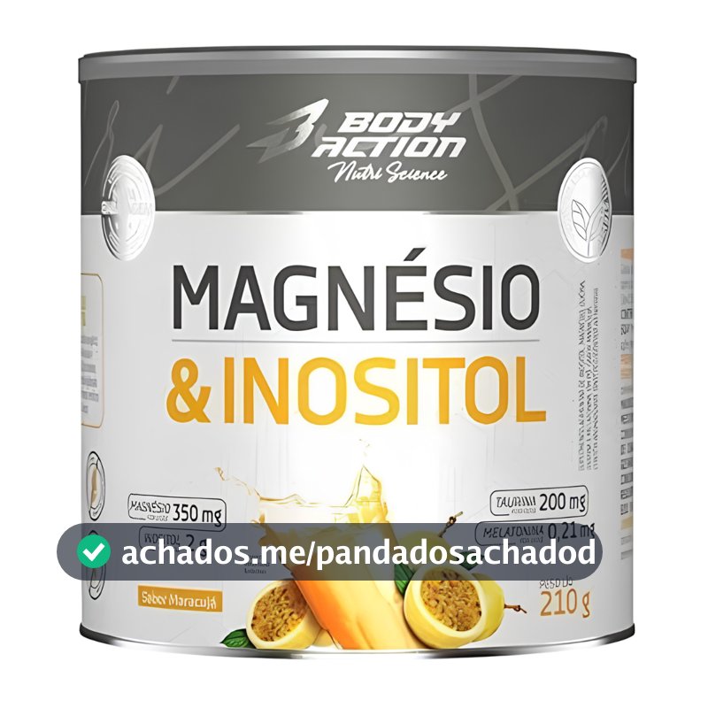Magnésio e Inositol Bodyaction 210g - Manutenção do Sono e Saúde Muscular Original