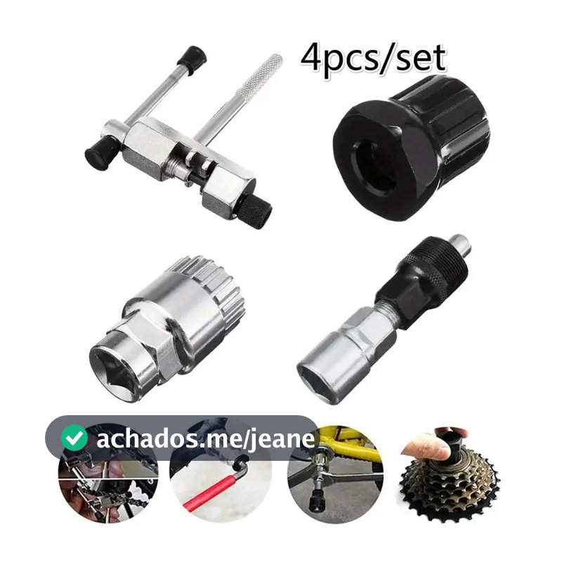 Kit De Chave Para Bike Extrator De Corrente Pedivela Movimento Central Para Consertos Reparos