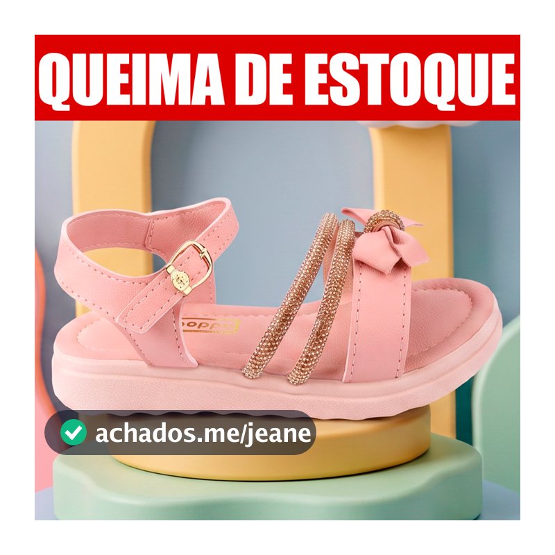 Sandalia Infantil Menina Feminina Verão Club Happy