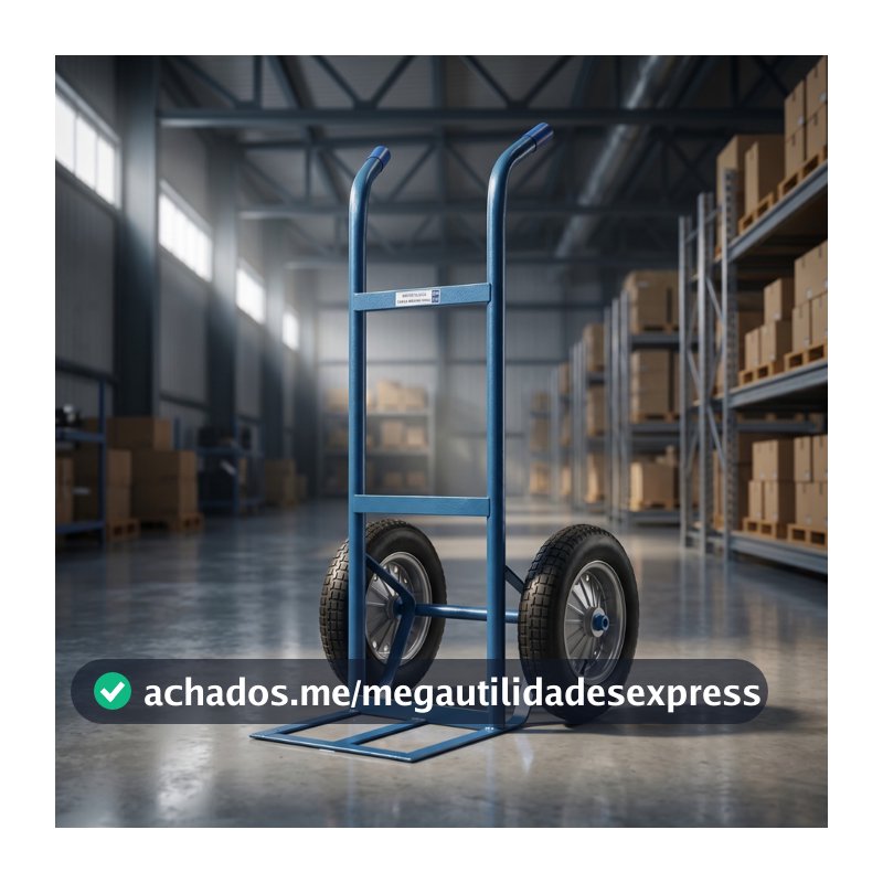 Carrinho de Carga Transporte 2 Rodas 150kg Metalosa