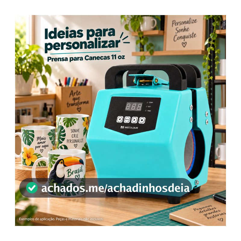 Prensa Térmica Canecas Sublimadora Transfer 11oz Portátil Prensa Térmica Canecas