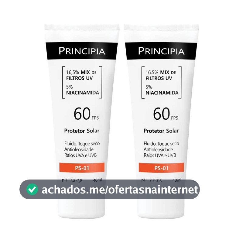 Principia Kit 2 Protetores Solares Facial PS-01 FPS 60