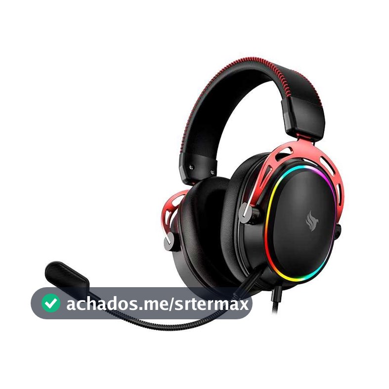 Headset Gamer Pichau Vega Pro 7.1, Drivers 50mm, Preto, PCH-VGAP-BL01